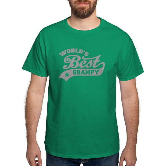 CafePress - World's Best Grampy Ever Dark T Shirt - Men's Classic Cotton T-Shirts
