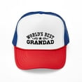 thumbnail image 1 of CafePress - World's Best Grandad - Adjustable Unisex Printed Trucker Hat with Mesh Back, 1 of 10