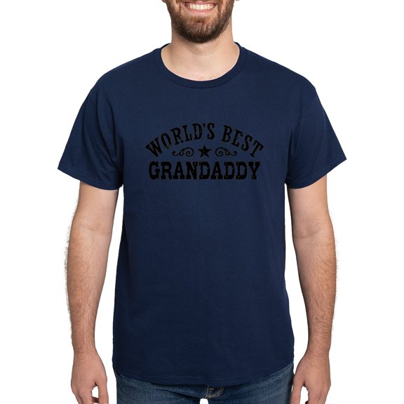 CafePress - World's Best Grandaddy Men's Value T Shirt - Men's Classic Graphic Cotton T-Shirt