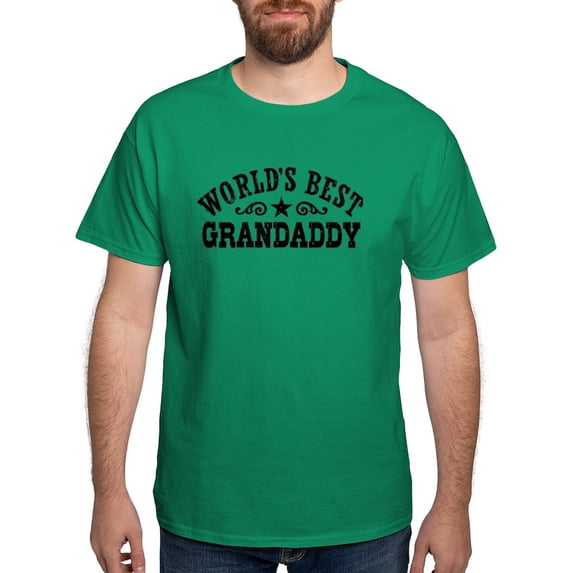 CafePress - World's Best Grandaddy Men's Value T Shirt - Men's Classic Graphic Cotton T-Shirt