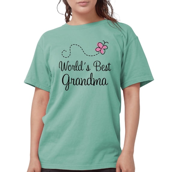 CafePress - World's Best Grandma T Shirt - Womens Comfort Colors® Shirt