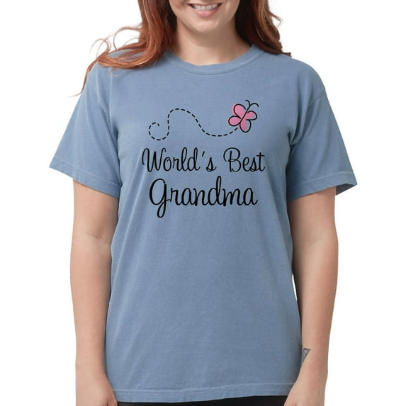 CafePress - World's Best Grandma T Shirt - Womens Comfort Colors® Shirt