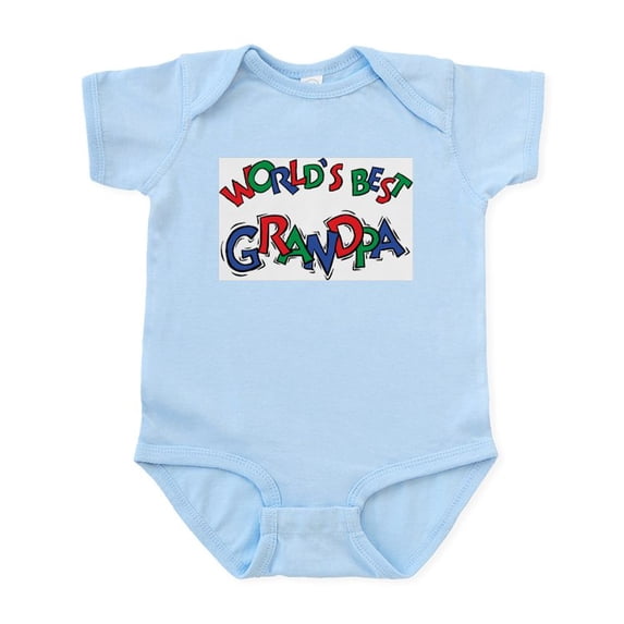 CafePress - World's Best Grandpa Infant Bodysuit - Baby Light Bodysuit, Size Newborn - 24 Months
