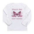 thumbnail image 1 of CafePress - World's Best Great Grandma (Butterfly) Long Sleeve - Long Sleeve Infant T-Shirt, 1 of 2