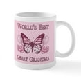 thumbnail image 1 of CafePress - World's Best Great Grandma (Butterfly) Mug - 11 oz Ceramic Mug - Novelty Coffee Tea Cup, 1 of 6