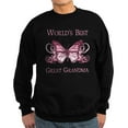 thumbnail image 1 of CafePress - World's Best Great Grandma (Butterfly) Sweatshirt - Classic Crew Neck Sweatshirt, 1 of 4
