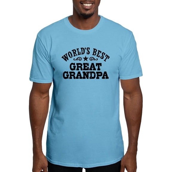 CafePress - World's Best Great Grandpa Fitted T Shirt - Fitted T-Shirt, Vintage Fit Soft Cotton Tee