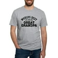 thumbnail image 1 of CafePress - World's Best Great Grandpa Fitted T Shirt - Fitted T-Shirt, Vintage Fit Soft Cotton Tee, 1 of 4