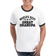 thumbnail image 1 of CafePress - World's Best Great Grandpa Ringer T - 100% Cotton Ringed T-Shirt, 1 of 4