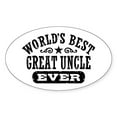 thumbnail image 1 of CafePress - World's Best Great Uncle Ever - Sticker (Oval), 1 of 1