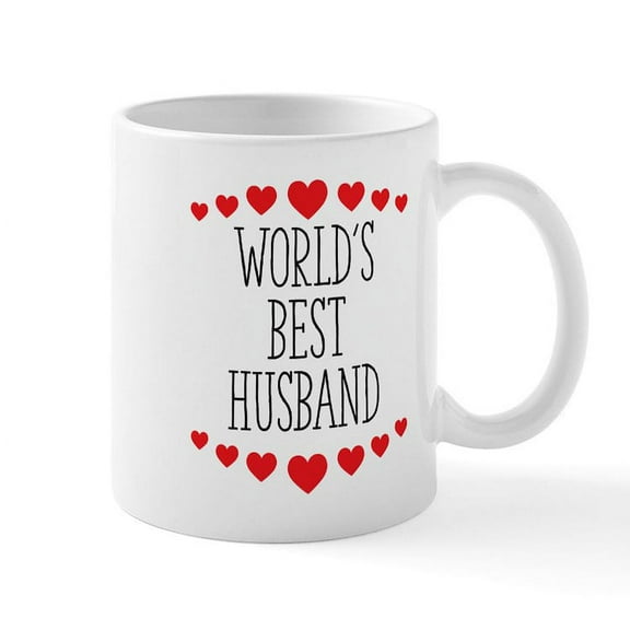 CafePress - World's Best Husband - 11 oz Ceramic Mug - Novelty Coffee Tea Cup