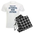 thumbnail image 1 of CafePress - World's Best Husband And Fath Men's Light Pajamas - Men's Light Loose Fit Cotton Pajama Set, 1 of 7