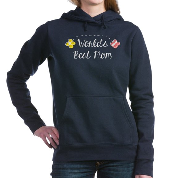 CafePress - World's Best Mom - Pullover Hoodie, Classic & Comfortable Hooded Sweatshirt