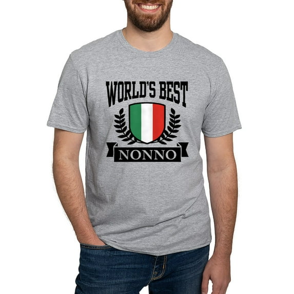 CafePress - World's Best Nonno Fitted T Shirt - Fitted T-Shirt, Vintage Fit Soft Cotton Tee