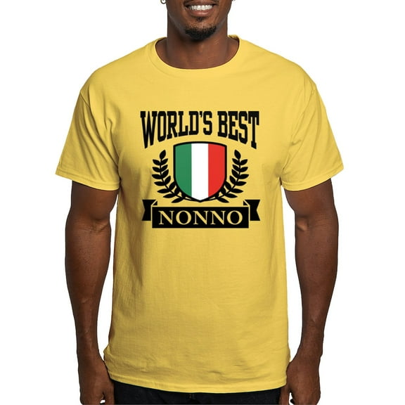 CafePress - World's Best Nonno Light T Shirt - Men's Classic Graphic T-Shirt