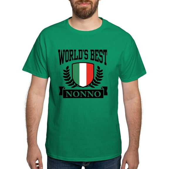 CafePress - World's Best Nonno T Shirt - Men's Classic Graphic Cotton T-Shirt