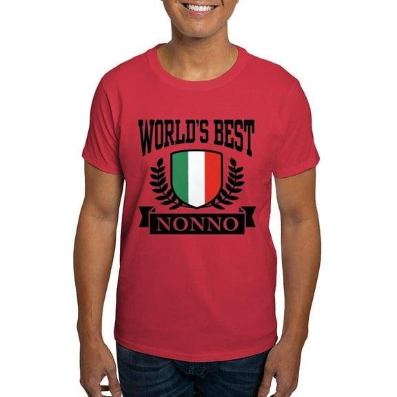CafePress - World's Best Nonno T Shirt - Men's Classic Graphic Cotton T-Shirt