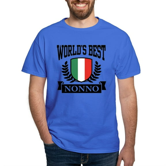 CafePress - World's Best Nonno T Shirt - Men's Classic Graphic Cotton T-Shirt