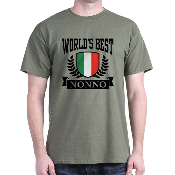 CafePress - World's Best Nonno T Shirt - Men's Classic Graphic Cotton T-Shirt