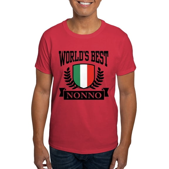 CafePress - World's Best Nonno T Shirt - Men's Classic Graphic Cotton T-Shirt