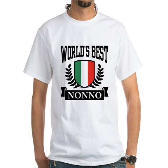 CafePress - World's Best Nonno White T-Shirt - Men's Classic T-Shirts
