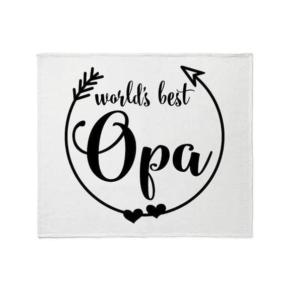CafePress - World's Best Opa Throw Blanket - Soft Fleece Throw Blanket, 50"x60" for All Ages