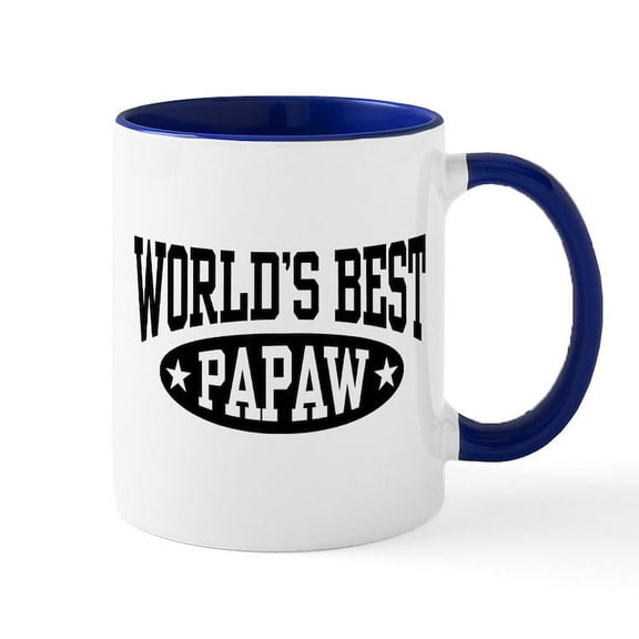 CafePress - World's Best Papaw Mug - 11 oz Ceramic Mug - Novelty Coffee Tea Cup