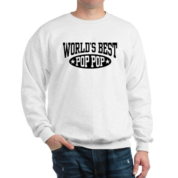CafePress - World's Best Pop Pop Sweatshirt - Crew Neck Sweatshirt