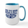 thumbnail image 1 of CafePress - World's Best Step Dad Large Mug - 15 oz Ceramic Large White Nolvety Mug, 1 of 4