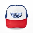 thumbnail image 1 of CafePress - World's Best Uncle - Adjustable Unisex Printed Trucker Hat with Mesh Back, 1 of 10
