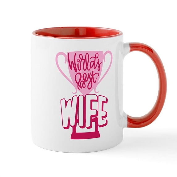 CafePress - World's Best Wife - 11 oz Ceramic Mug - Novelty Coffee Tea Cup