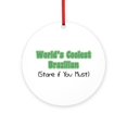 thumbnail image 1 of CafePress - World's Coolest Brazilian -  Round Wood Ornament 4", 1 of 2