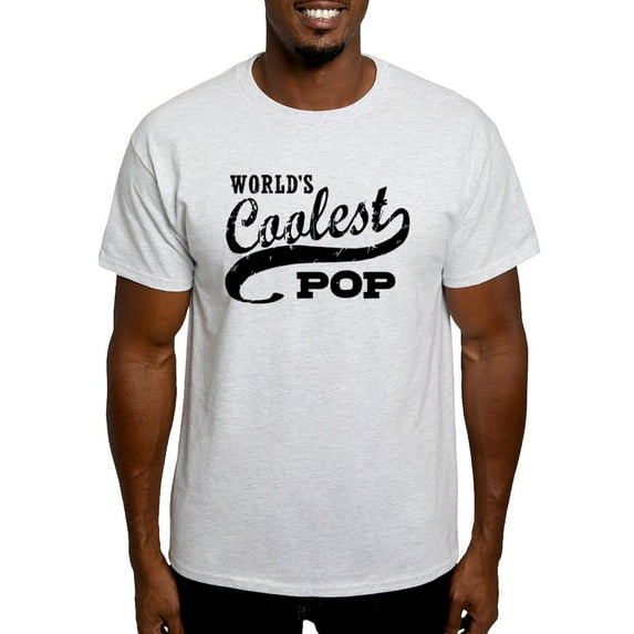 CafePress - World's Coolest Pop Light T Shirt - Men's Classic Graphic T-Shirt