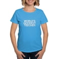 thumbnail image 1 of CafePress - World's Goodest Teecher Women's Dark T Shirt - Women's Traditional Fit Dark T-Shirt, 1 of 4