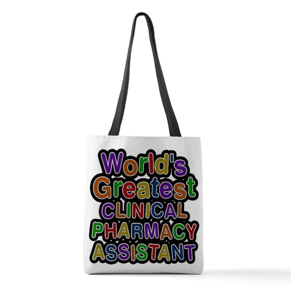 CafePress - World's Greatest CLINICAL PHARMACY ASSISTANT Polye - Polyester Tote Bag 16"x16"