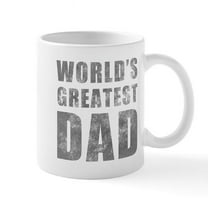 CafePress - World's Greatest Dad (Grunge) Mug - 11 oz Ceramic Mug - Novelty Coffee Tea Cup
