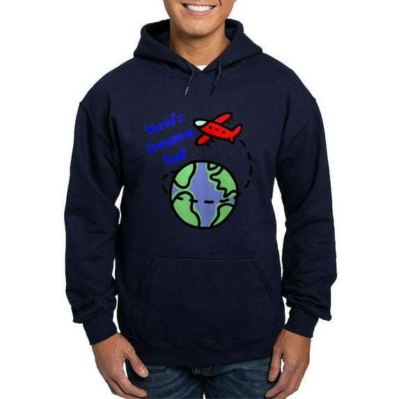 CafePress - World's Greatest Dad Hoodie (Dark) - Pullover Hoodie, Classic, Comfortable Hooded Sweatshirt