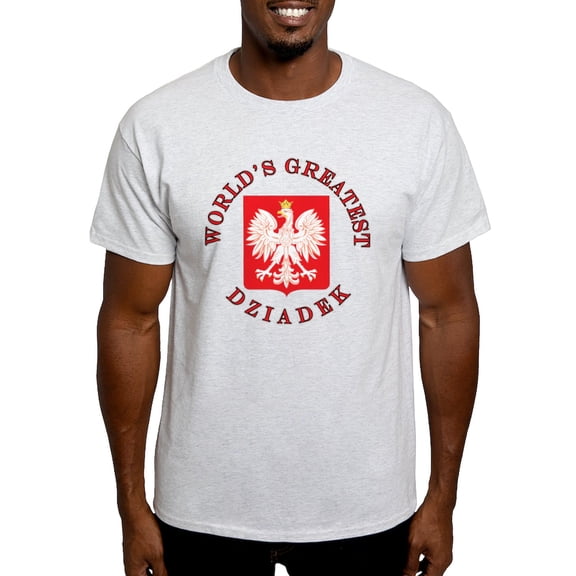 CafePress - World's Greatest Dziadek Crest Light T Shirt - Men's Classic Graphic T-Shirt