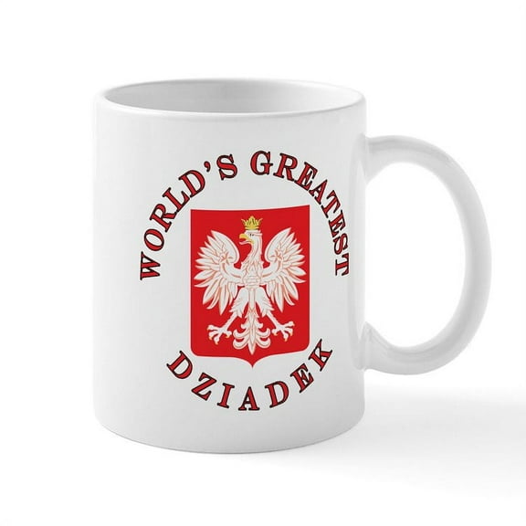 CafePress - World's Greatest Dziadek Crest Mug - 11 oz Ceramic Mug - Novelty Coffee Tea Cup