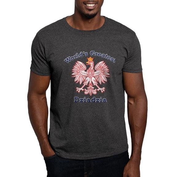 CafePress - World's Greatest Dziadzia Red Eagle Dark T Shirt - Men's Classic Graphic Cotton T-Shirt