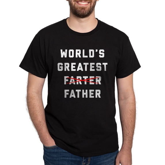 CafePress - World's Greatest Farter Dark T Shirt - Men's Classic Graphic Cotton T-Shirt