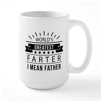CafePress - World's Greatest Farter Large Mug - 15 oz Ceramic Large White Novelty Mug