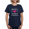 thumbnail image 1 of CafePress - World's Greatest Grandma Women's Classic T Shirt - Women's Traditional Fit Dark T-Shirt, 1 of 4
