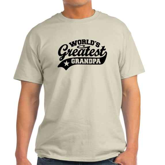 CafePress - World's Greatest Grandpa Light T Shirt - Men's Classic Graphic T-Shirt