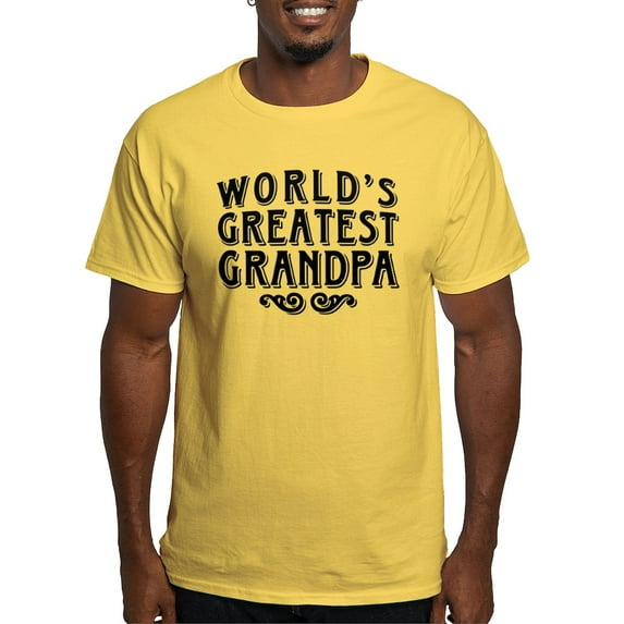 CafePress - World's Greatest Grandpa Light T Shirt - Men's Classic Graphic T-Shirt