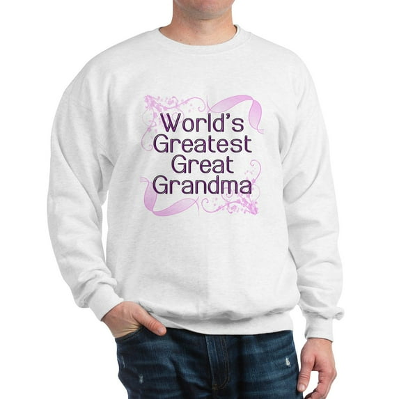 CafePress - World's Greatest Great Grandma Sweatshirt - Crew Neck Sweatshirt