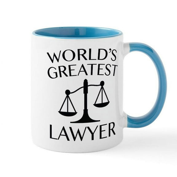 CafePress - World's Greatest Lawyer Mug - 11 oz Ceramic Mug - Novelty Coffee Tea Cup