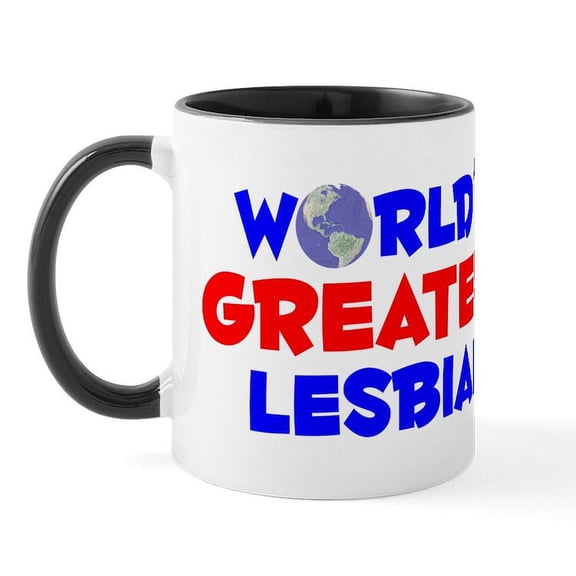 CafePress - World's Greatest Lesbian (A) Mug - 11 oz Ceramic Mug - Novelty Coffee Tea Cup