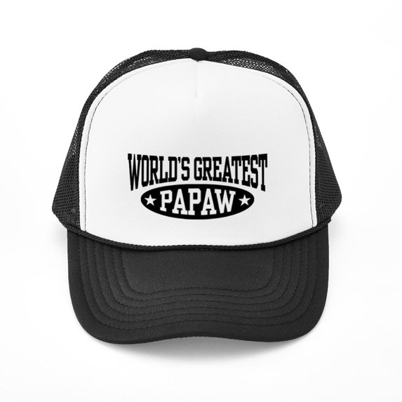 CafePress - World's Greatest Papaw - Adjustable Unisex Printed Trucker Hat with Mesh Back