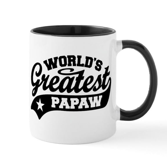 CafePress - World's Greatest Papaw Mug - 11 oz Ceramic Mug - Novelty Coffee Tea Cup